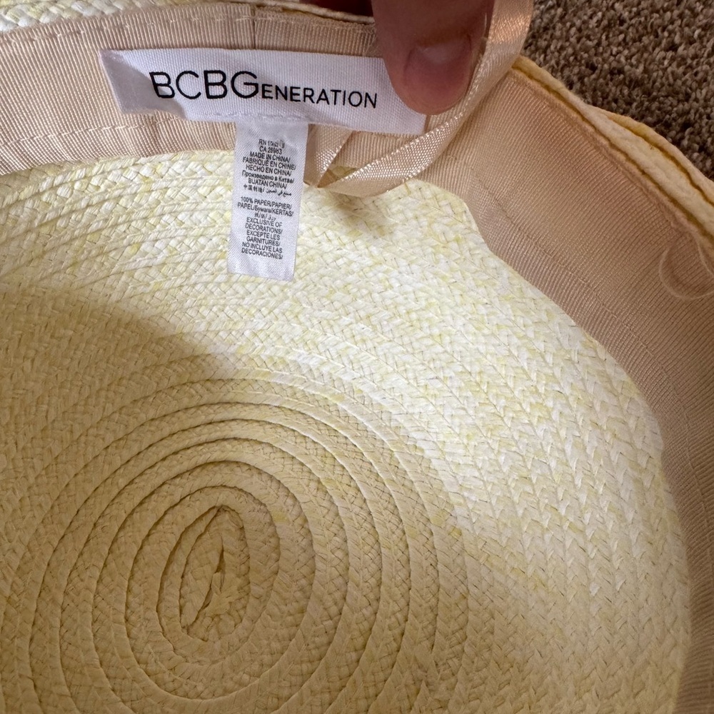 Bcbgeneration Paper Straw Multi Colored Pom Pom F… - image 6